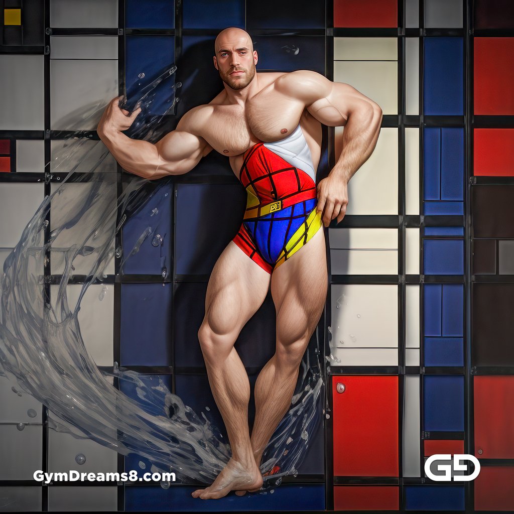 Mondrian Variation with Stable Diffusion