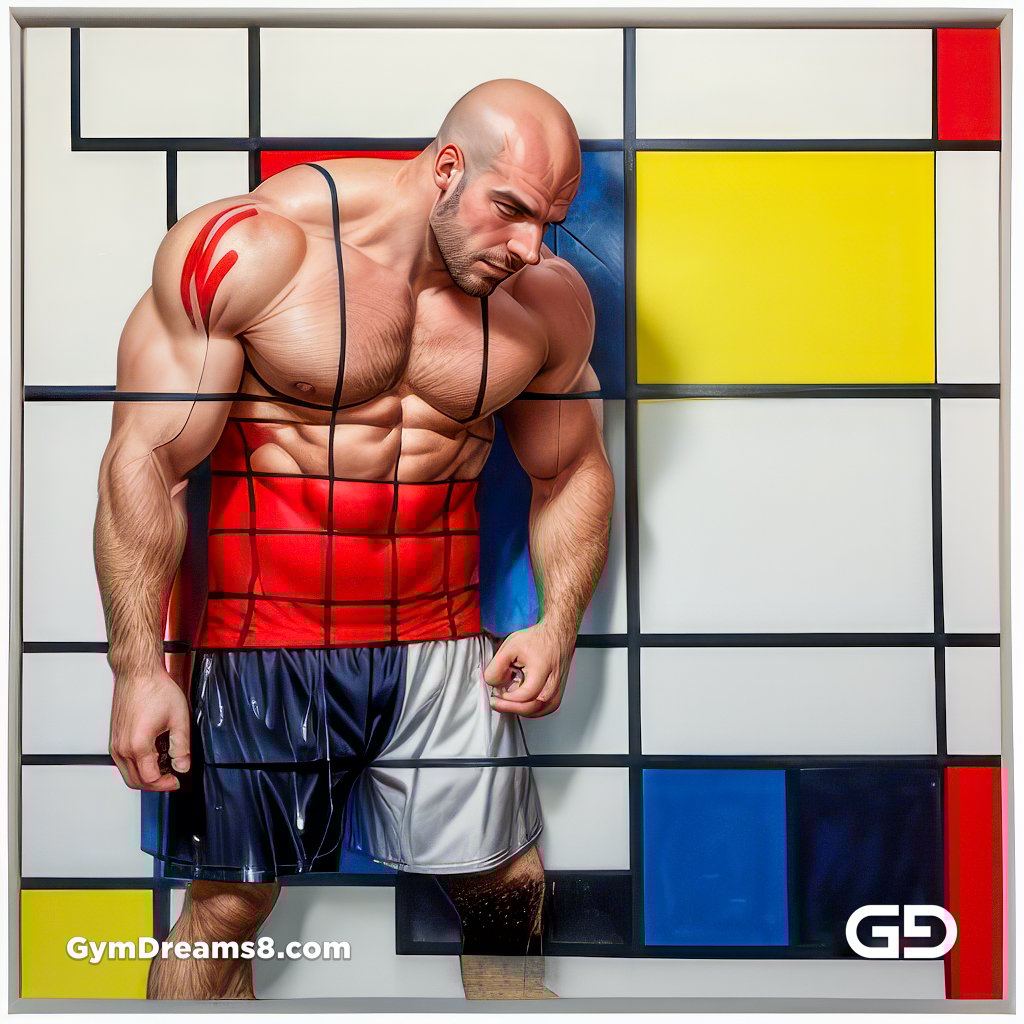 Mondrian Variation with Stable Diffusion