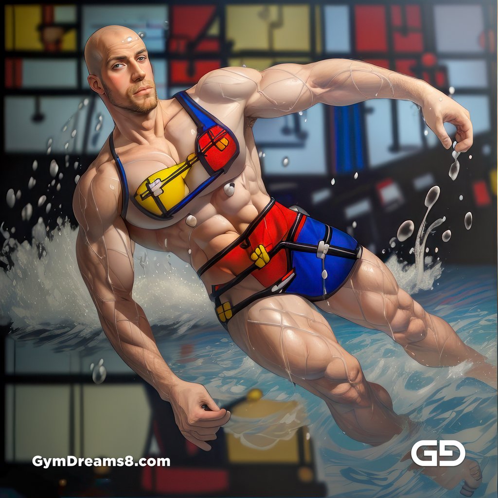 Mondrian Variation with Stable Diffusion