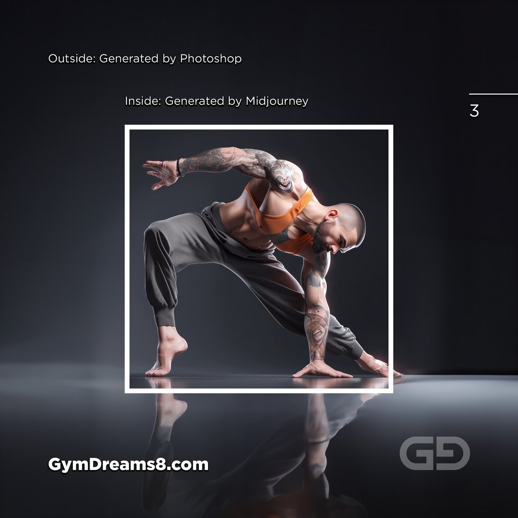 Yoga, Photoshop AI with Midjourney