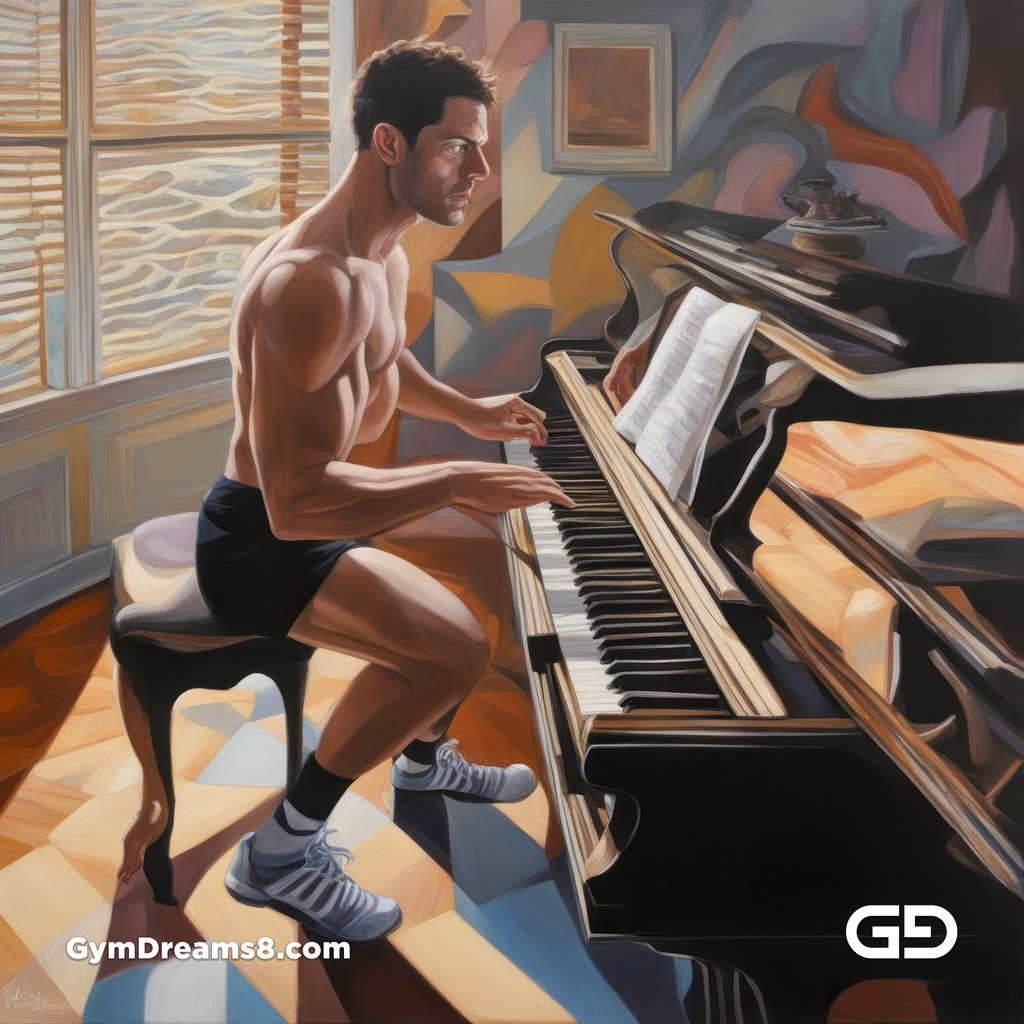 Piano, Stripes, Sneakers. Paintings, with Stable Diffusion and SDXL.