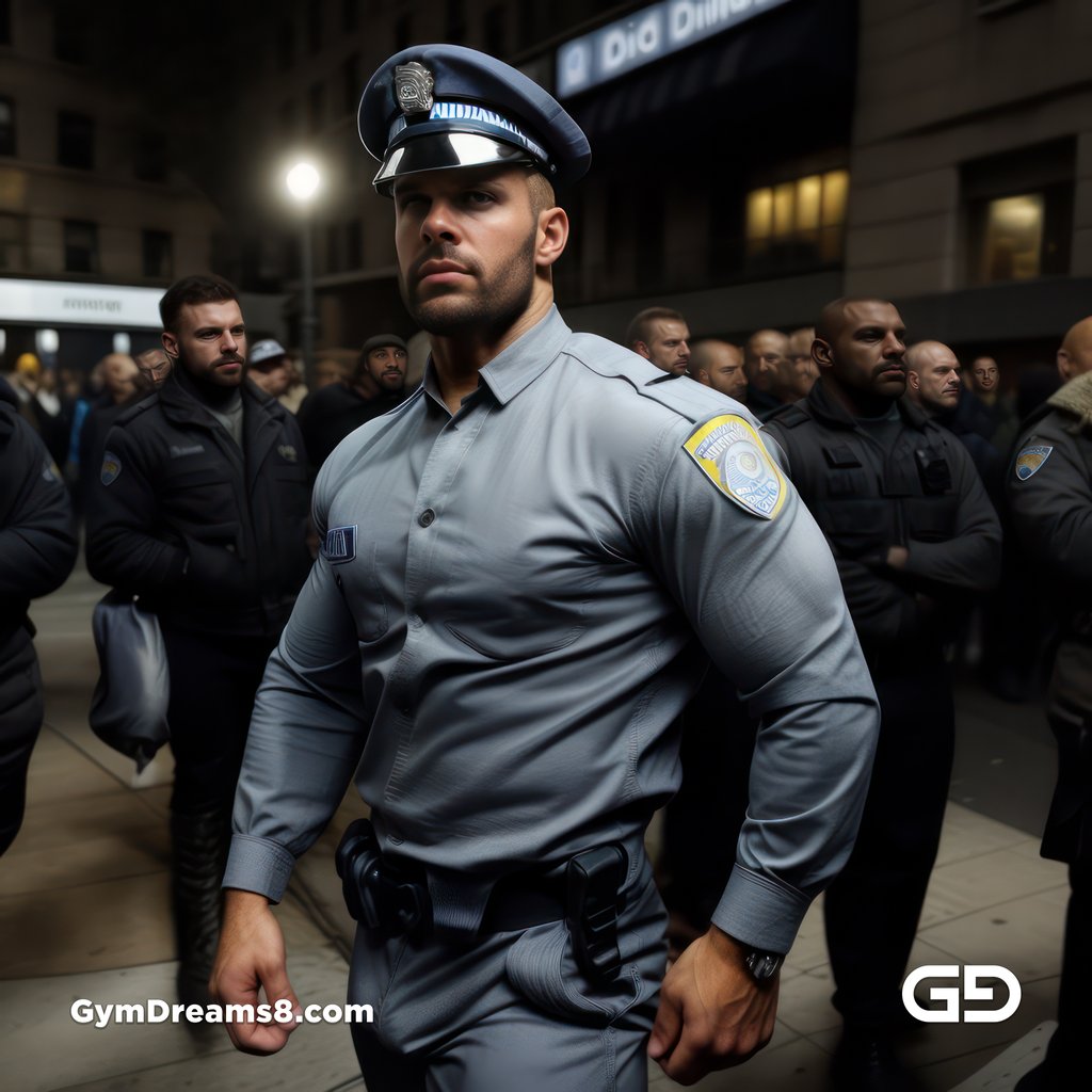 Police. Portraits of police officers, rendered as photographs with Stable Diffusion and Virile Reality v3 Beta.