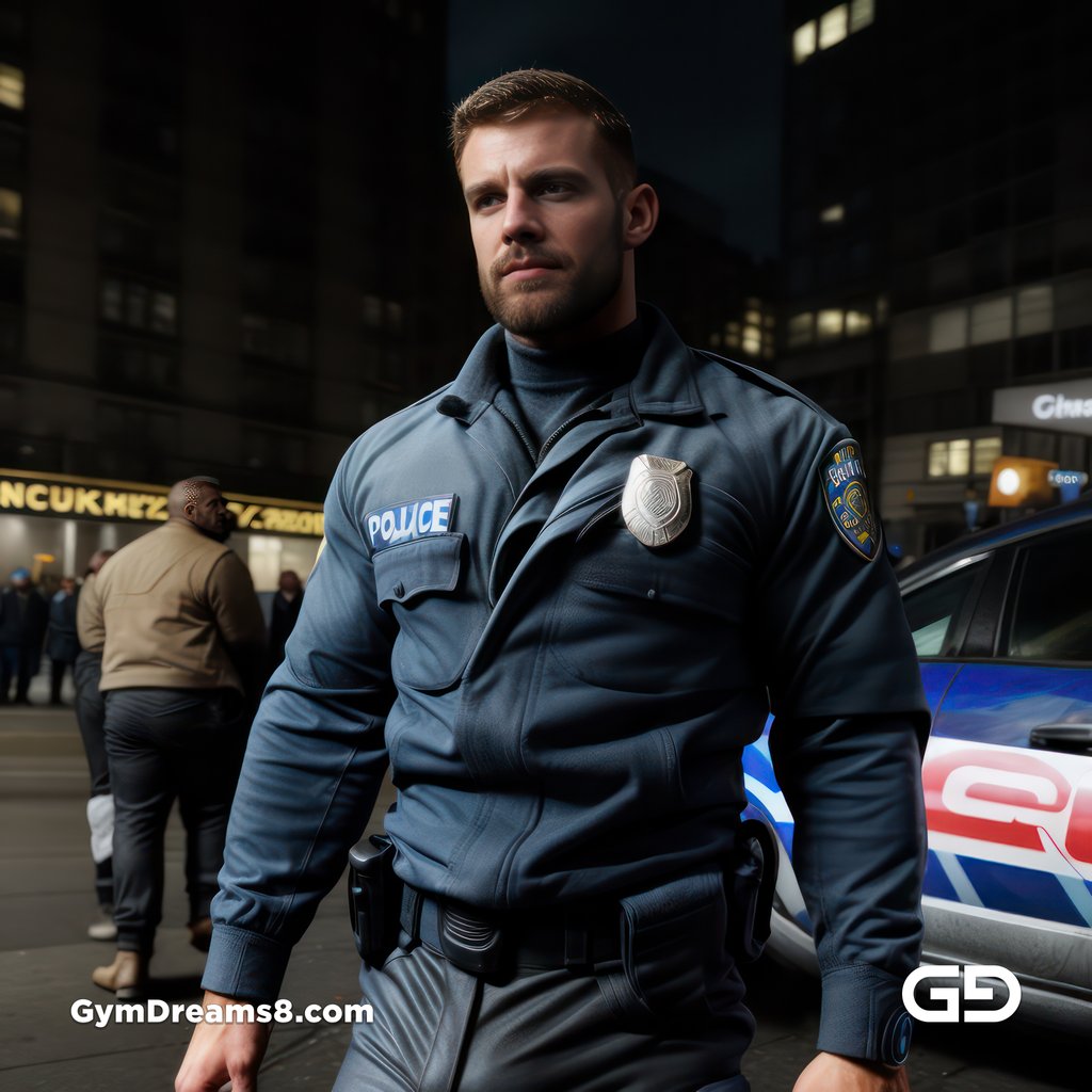 Police. Portraits of police officers, rendered as photographs with Stable Diffusion and Virile Reality v3 Beta.