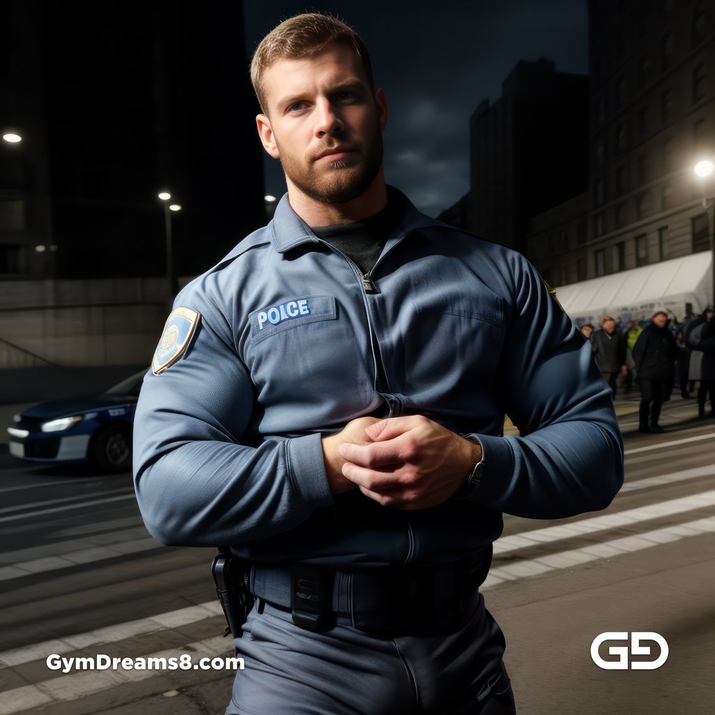 Police. Portraits of police officers, rendered as photographs with Stable Diffusion and Virile Reality v3 Beta.