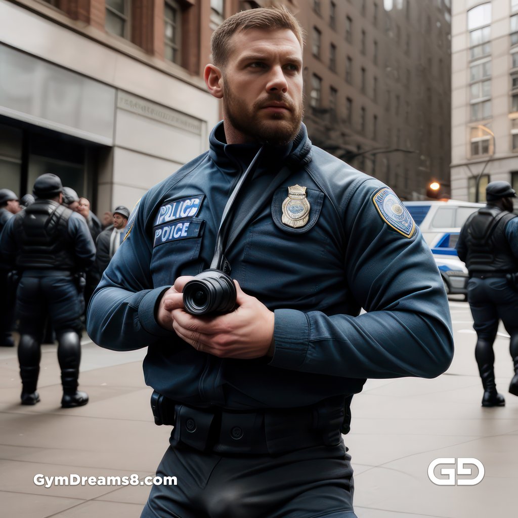 Police. Portraits of police officers, rendered as photographs with Stable Diffusion and Virile Reality v3 Beta.