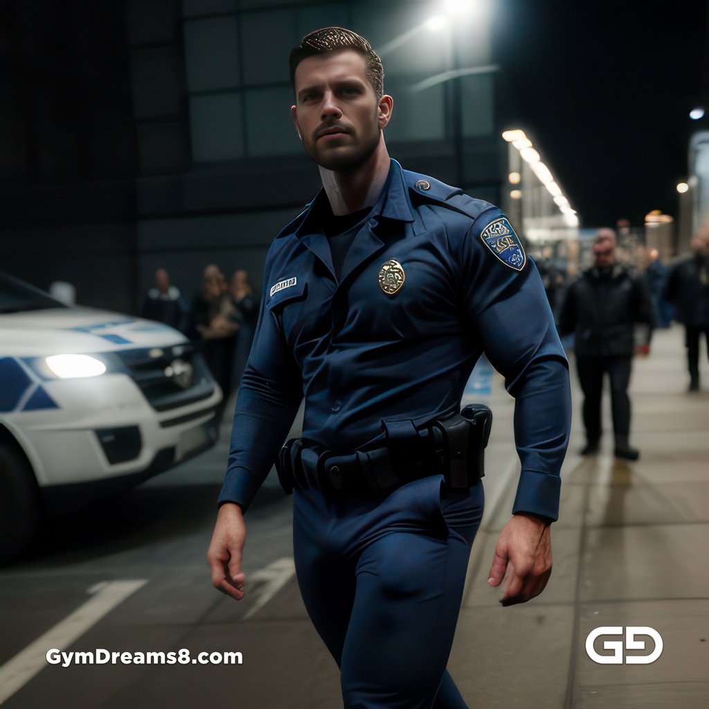 Police. Portraits of police officers, rendered as photographs with Stable Diffusion and Virile Reality v3 Beta.