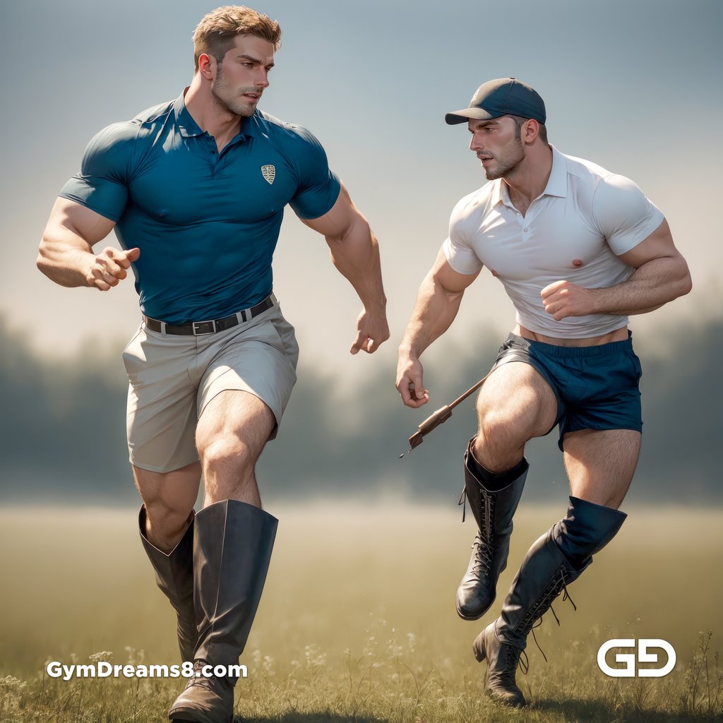 Polo, Suddenly Gay. Photorealistic 3d render of men playing a game of polo, kissing, with Stable Diffusion and Airfuck’s Wild Mix.