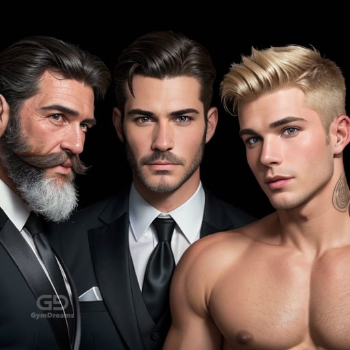 Age Difference, created with Stable Diffusion with Regional Prompter.