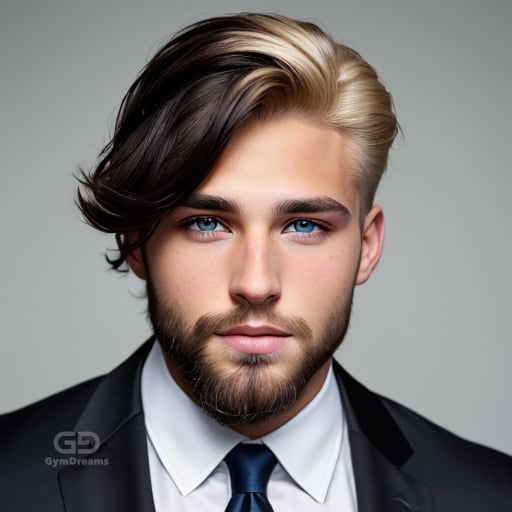 Dad and Boy, fully covered (safe), created with Stable Diffusion with Regional Prompter.