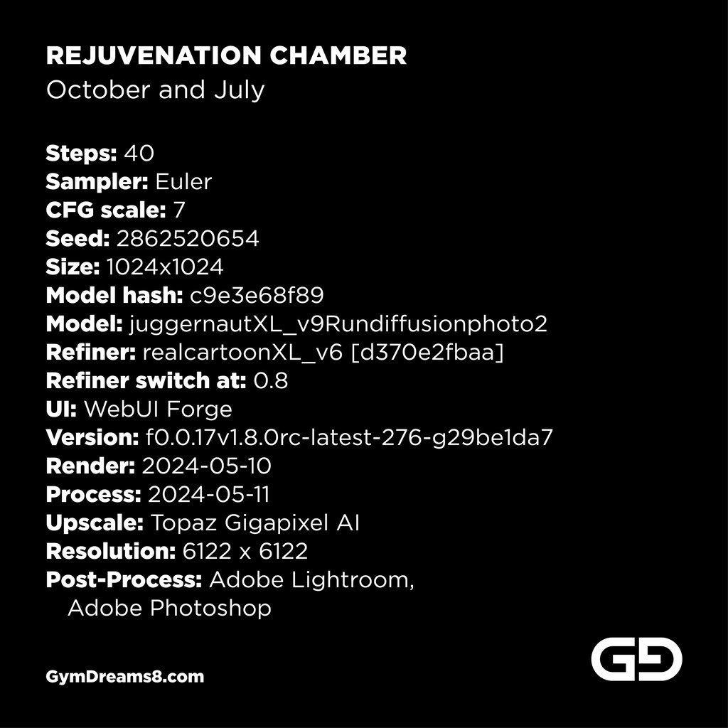 Rejuvenation Chamber - October and July