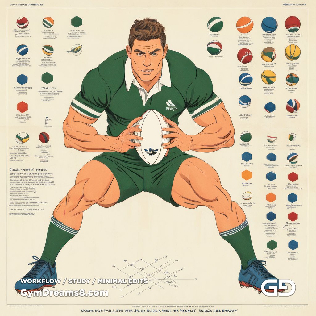 Rugby Diagrams. Stable Diffusion with SDXL.
