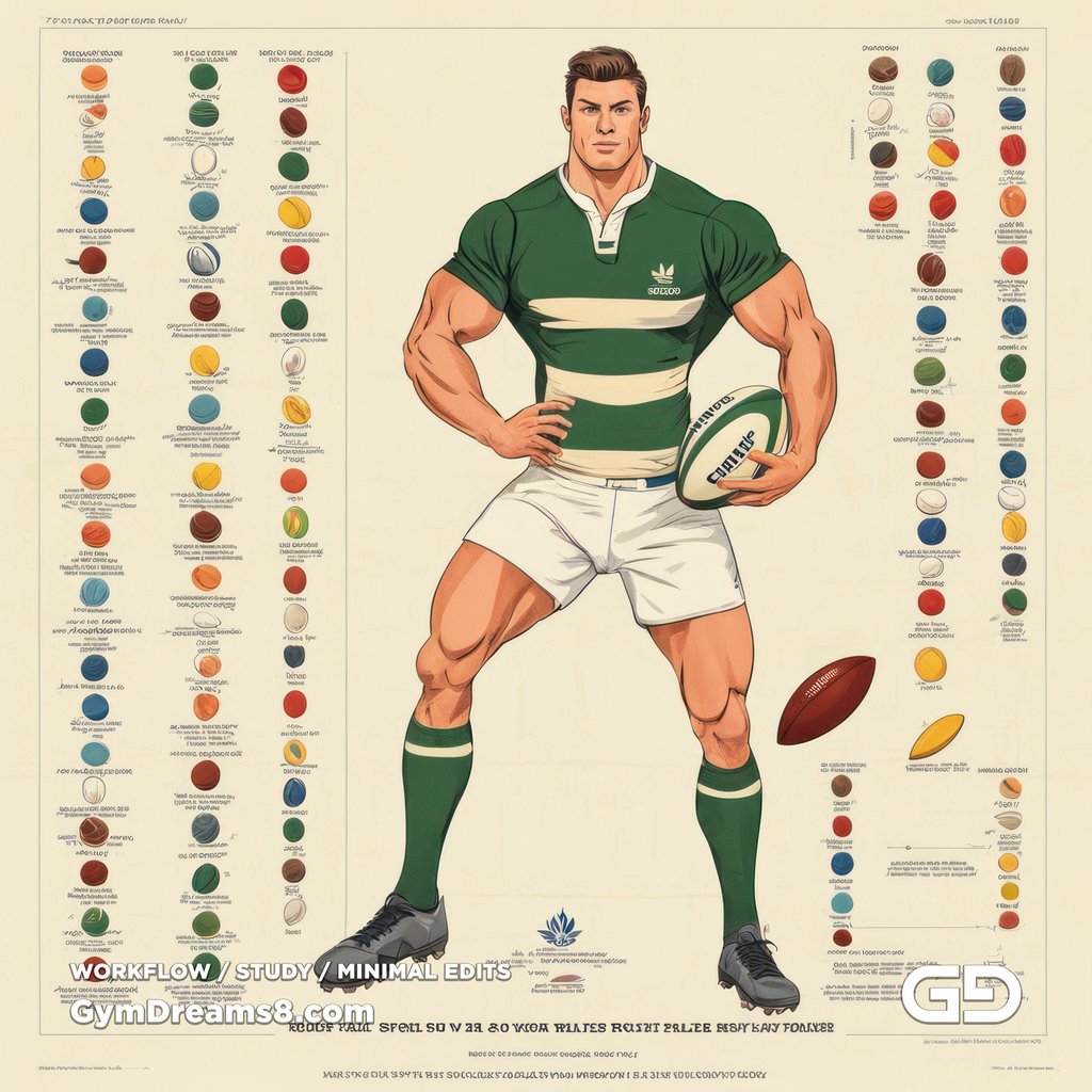 Rugby Diagrams. Stable Diffusion with SDXL.