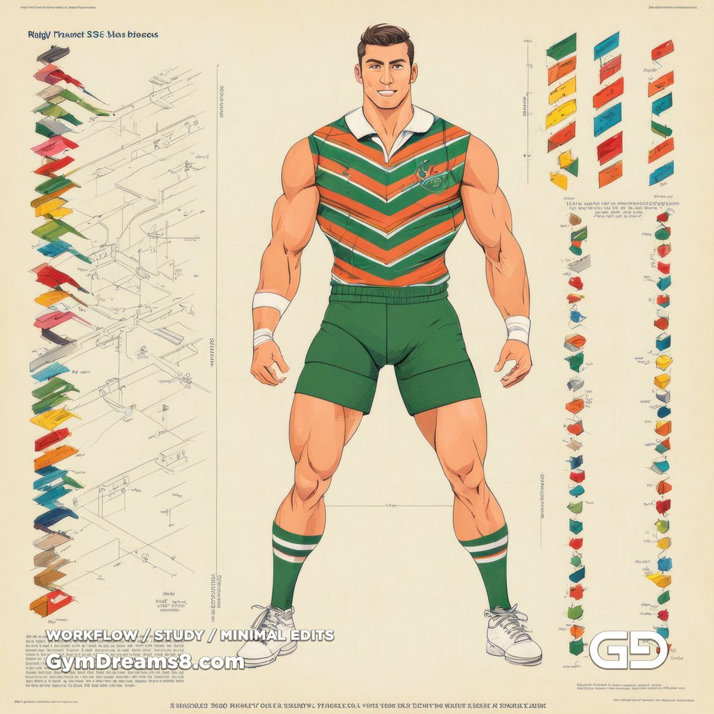Rugby Diagrams. Stable Diffusion with SDXL.
