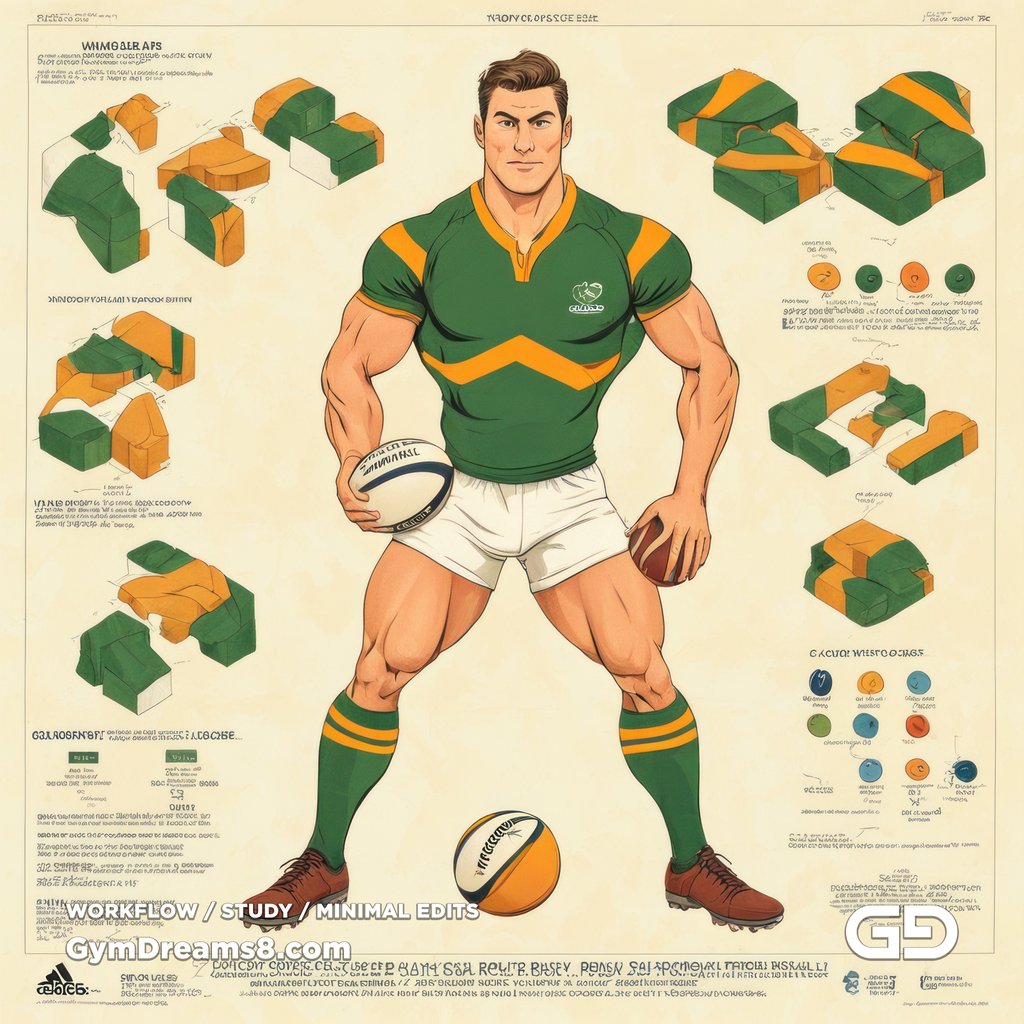Rugby Diagrams. Stable Diffusion with SDXL.