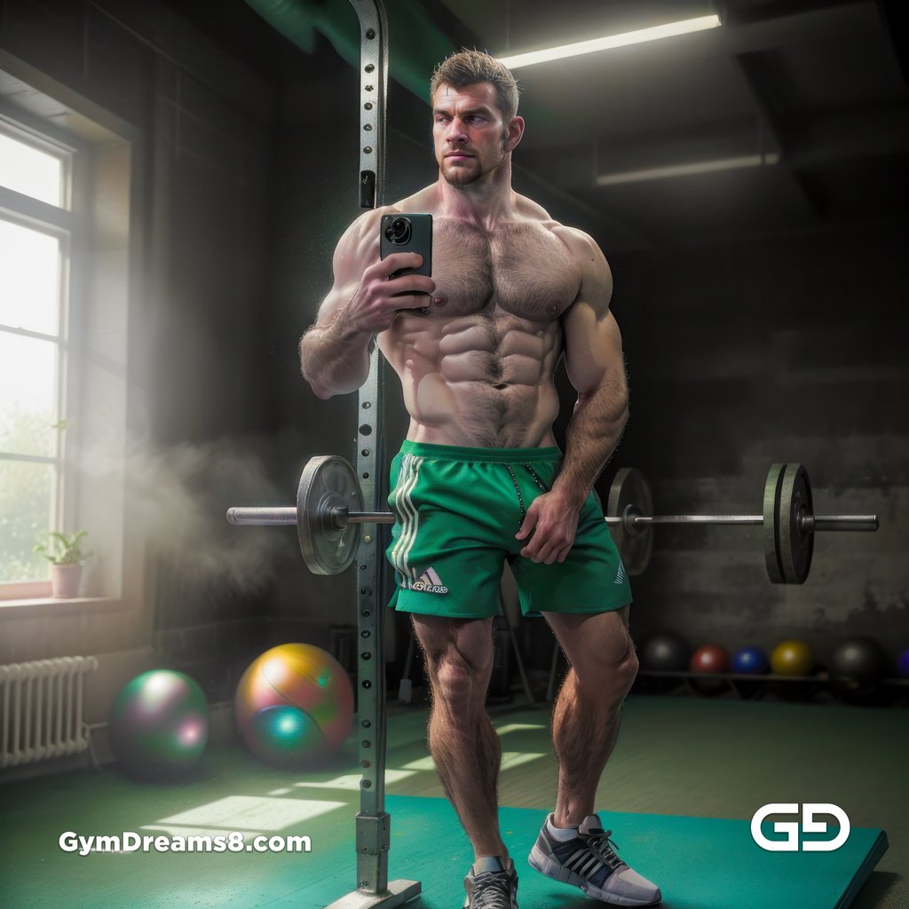 Gym Selfie, Flex Friday. Flexing at the Gym on Friday. Stable Diffusion, OpenPose Control Net, with Airfuck’s Brute Mix.