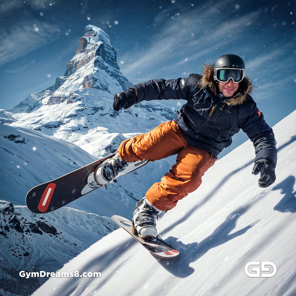 Snowboarding near Matterhorn, Gornegrat, Zermatt, Switzerland. Stable Diffusion SDXL + Virile Reality 3 Beta 3.