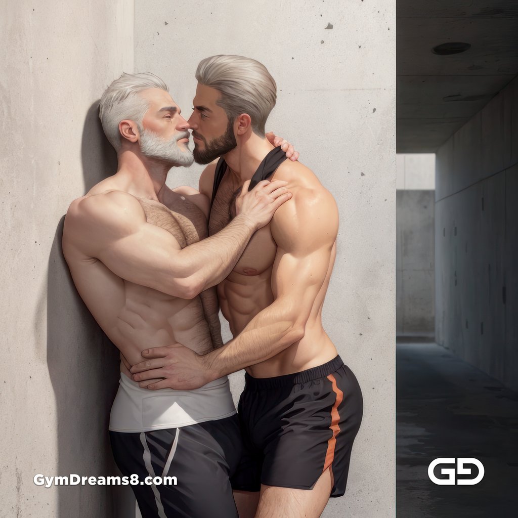 Summer Kisses 50-30. Concrete. Kiss series. Made with Stable Diffusion and Airfuck’s Wild Mix.