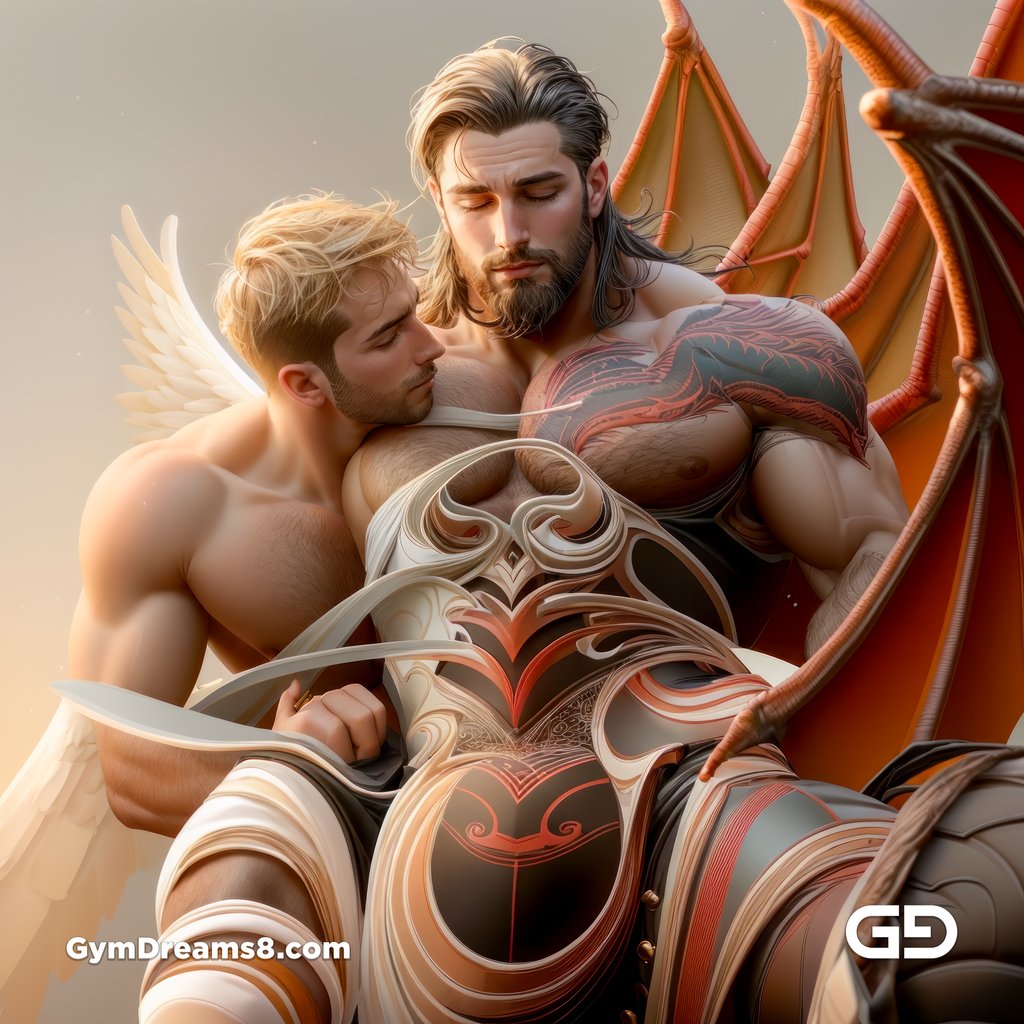 Angel and Demon, Metatron’s Cube. Sacred Geometry series. Stable Diffusion with Control Nets, Regional Prompter, and Airfuck’s Wild Mix.