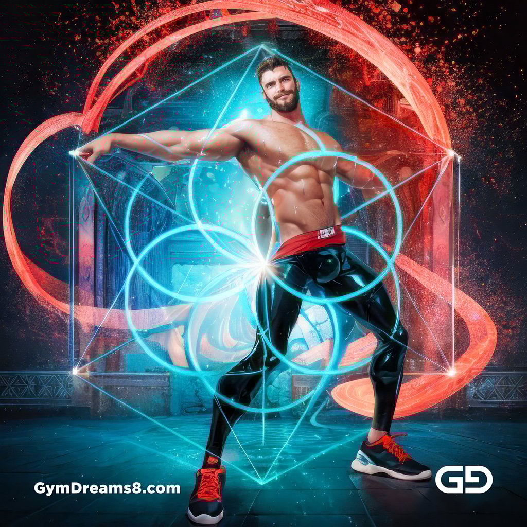 The prompt asked for laser lights and light shows. As light can’t be bent, the lines are formed within the composition similarly to the supplied symbol.