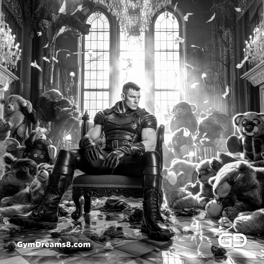 Teddy, Leather, Versailles. Rendered with Midjourney v5 and v5.1.