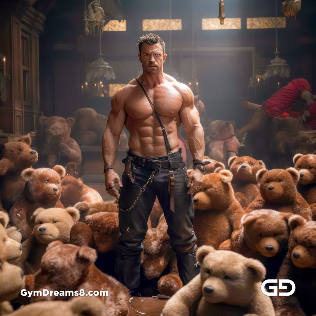 Teddy, Leather, Versailles. Rendered with Midjourney v5 and v5.1.