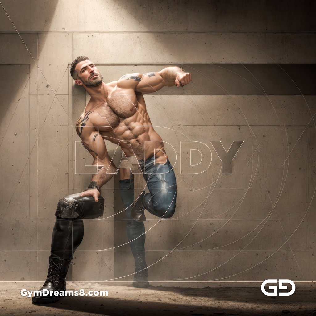 Study for Ink and Masculinity. Fusion of Figure, Type, and Form. Stable Diffusion txt2img, Canny control net, with Airfuck’s Wild Mix.