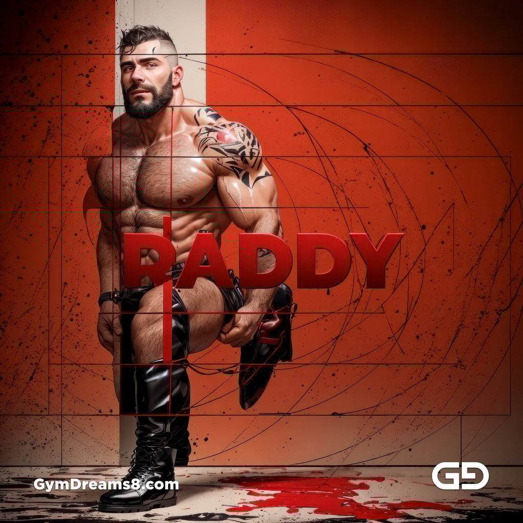 Daddy. Ink and Masculinity. Fusion of Abstract Expressionist Paint, Typography, and Male Figures, with Stable Diffusion and Airfuck’s Wild Mix.