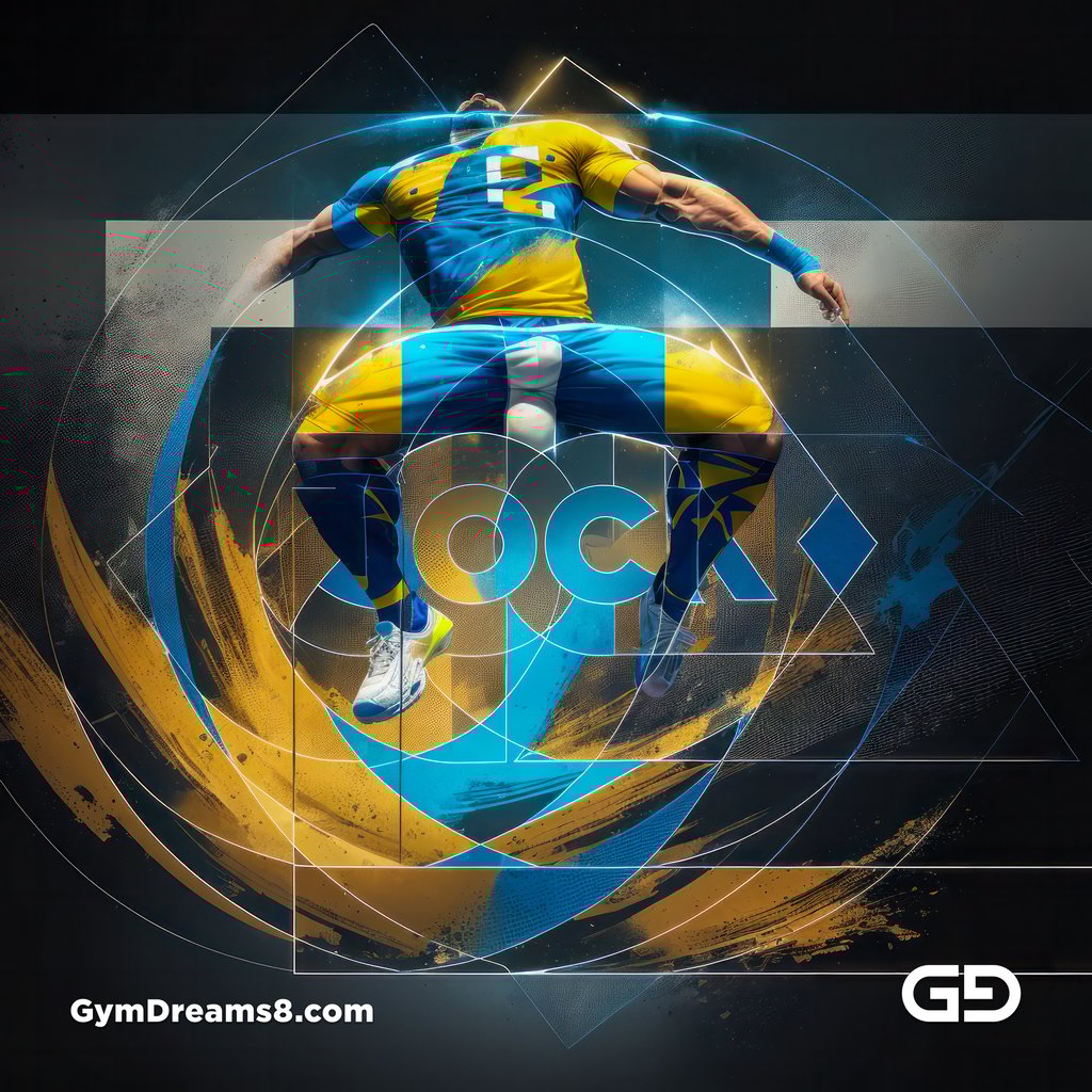 Jock. Ink and Masculinity. Fusion of Abstract Expressionist Paint, Cubist Composition, Typography, and Male Figures, with Stable Diffusion and Airfuck’s Wild Mix.