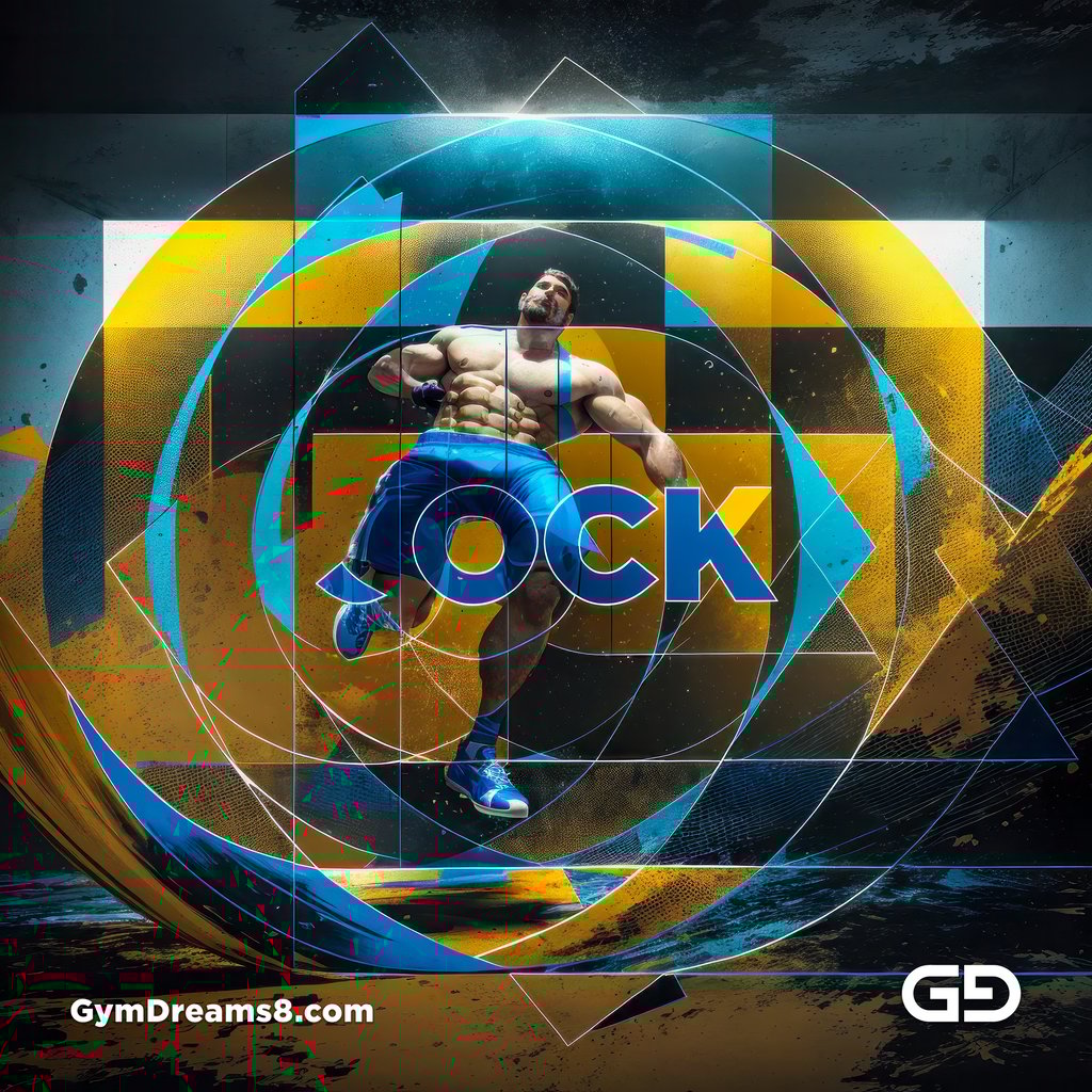 Jock. Ink and Masculinity. Fusion of Abstract Expressionist Paint, Cubist Composition, Typography, and Male Figures, with Stable Diffusion and Airfuck’s Wild Mix.