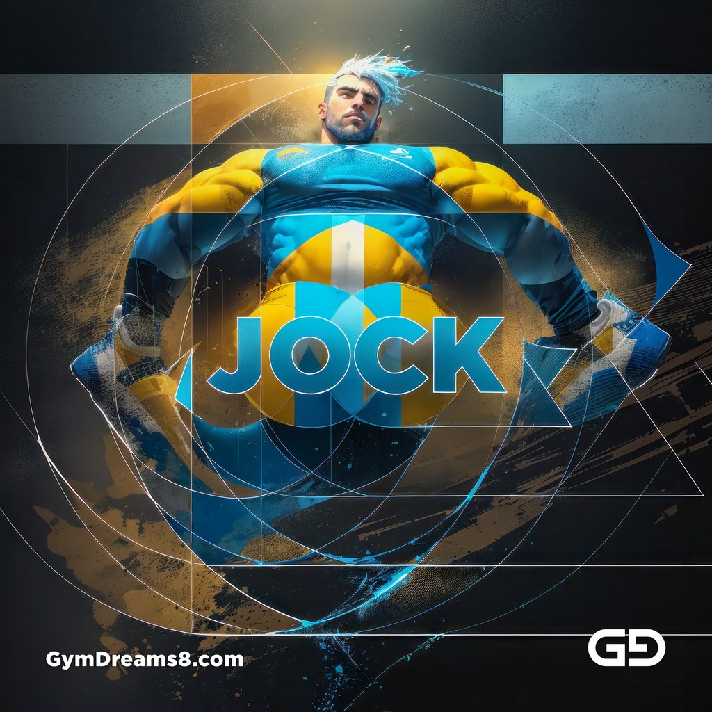 Jock. Ink and Masculinity. Fusion of Abstract Expressionist Paint, Cubist Composition, Typography, and Male Figures, with Stable Diffusion and Airfuck’s Wild Mix.