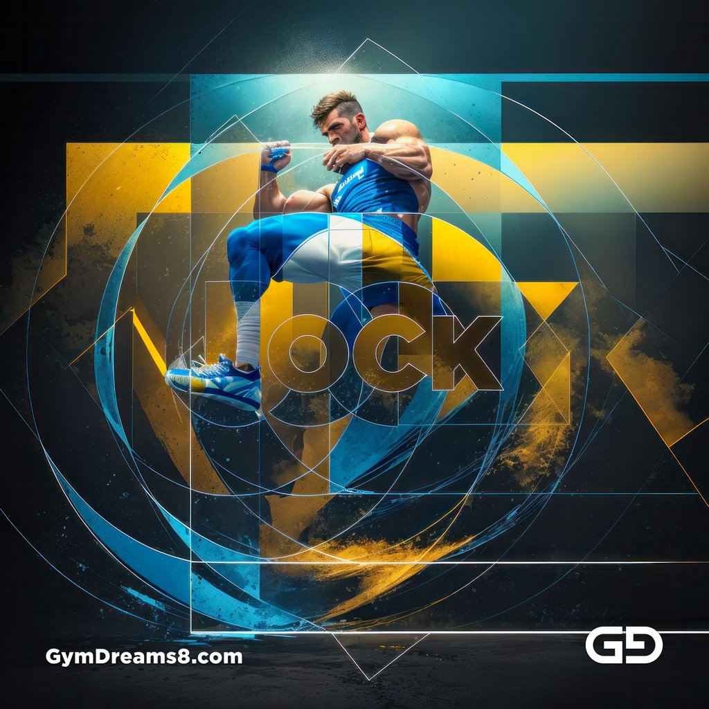 Jock. Ink and Masculinity. Fusion of Abstract Expressionist Paint, Cubist Composition, Typography, and Male Figure, with Stable Diffusion and Airfuck’s Wild Mix.