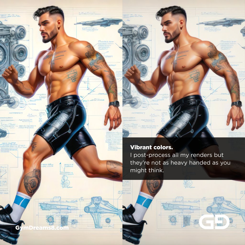 Mechanical Blueprint 3, Prelude 3 to Vibrant Beginnings. Stable Diffusion, Vibrant Horizon Turbo XL.