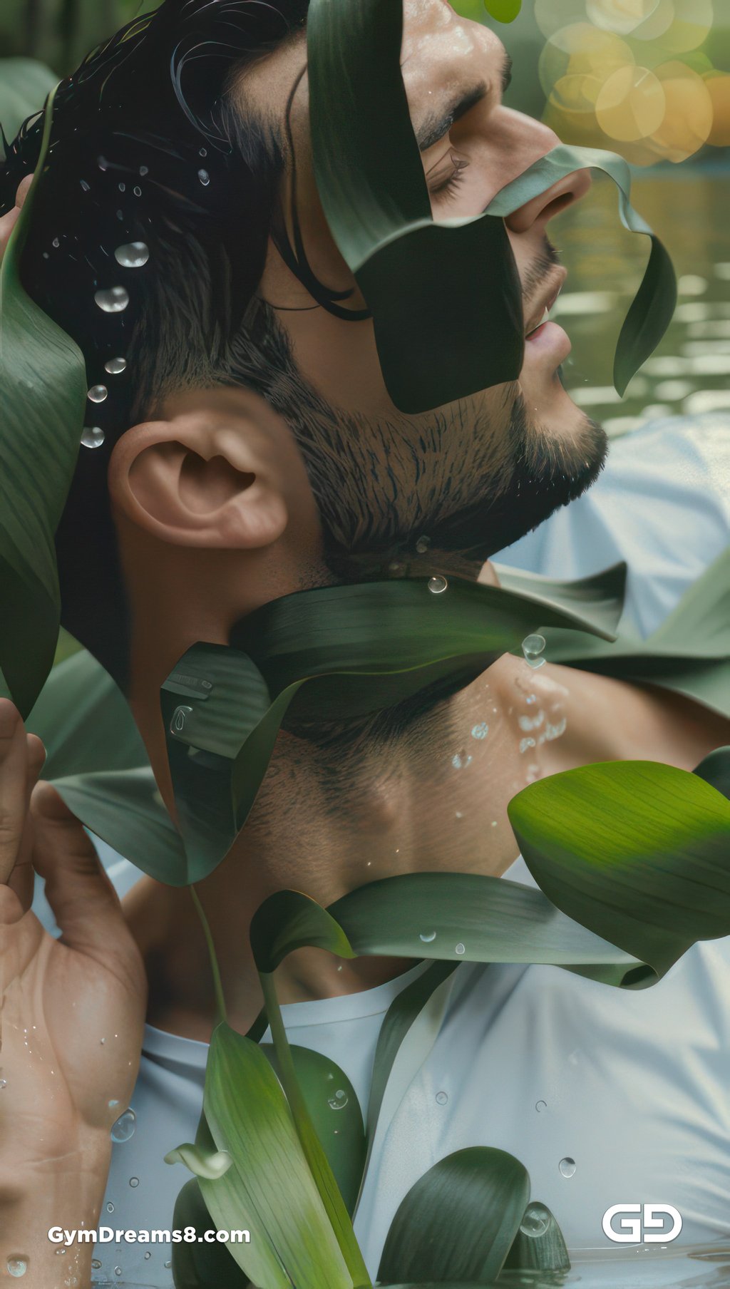 Kiss, like flower, like water.