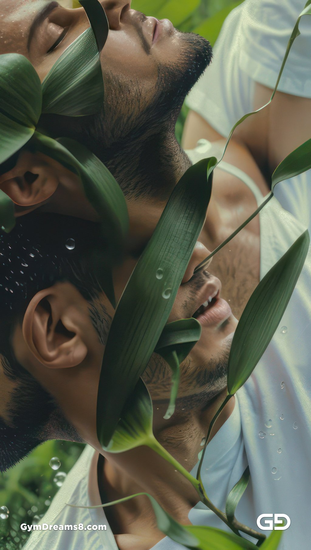 Kiss, like flower, like water.