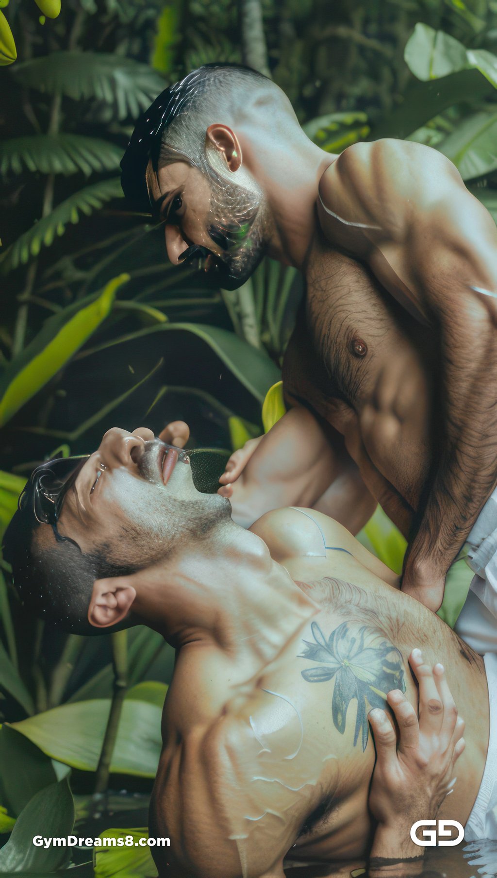 Kiss, like flower, like water.