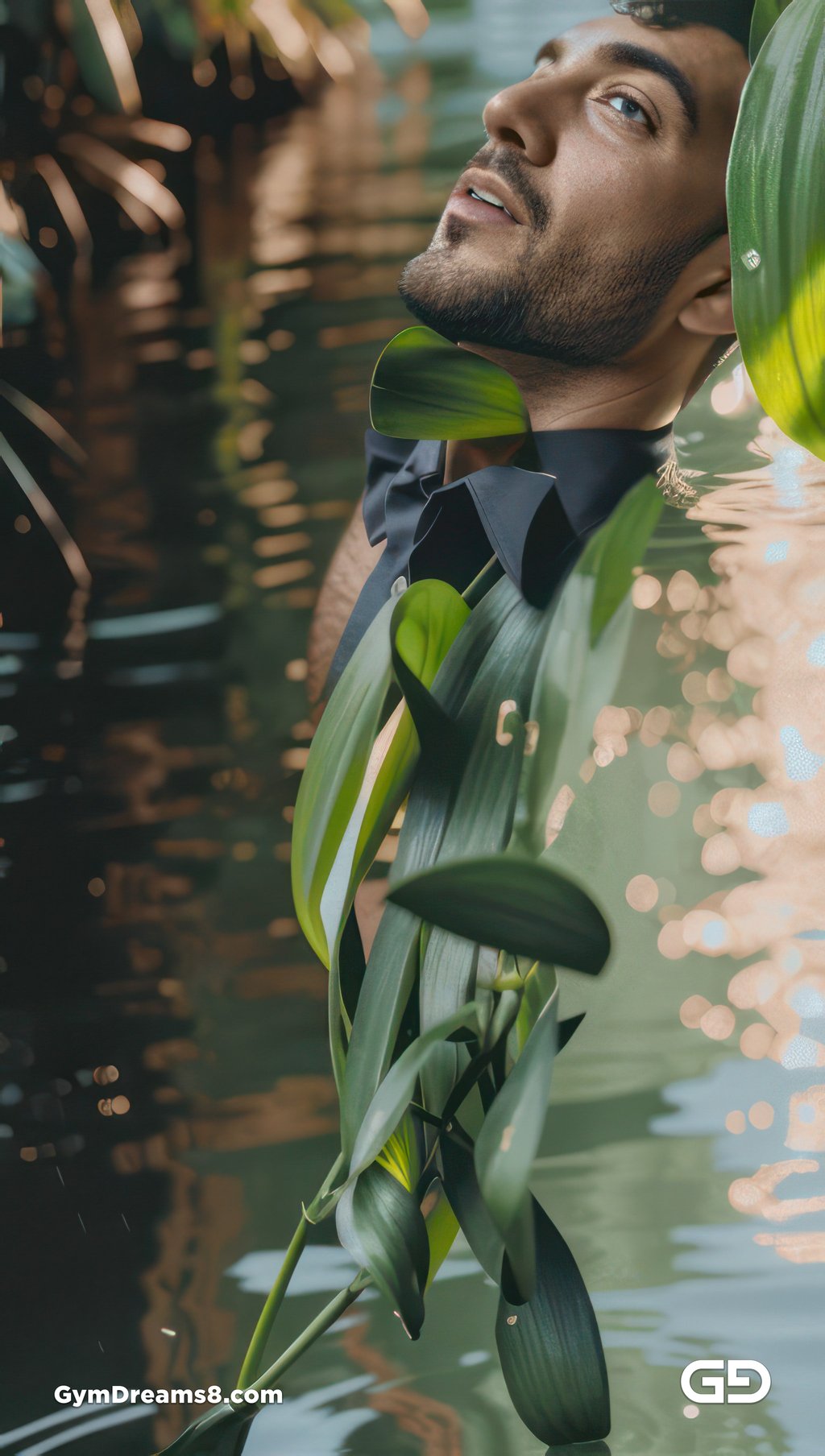 Kiss, like flower, like water.