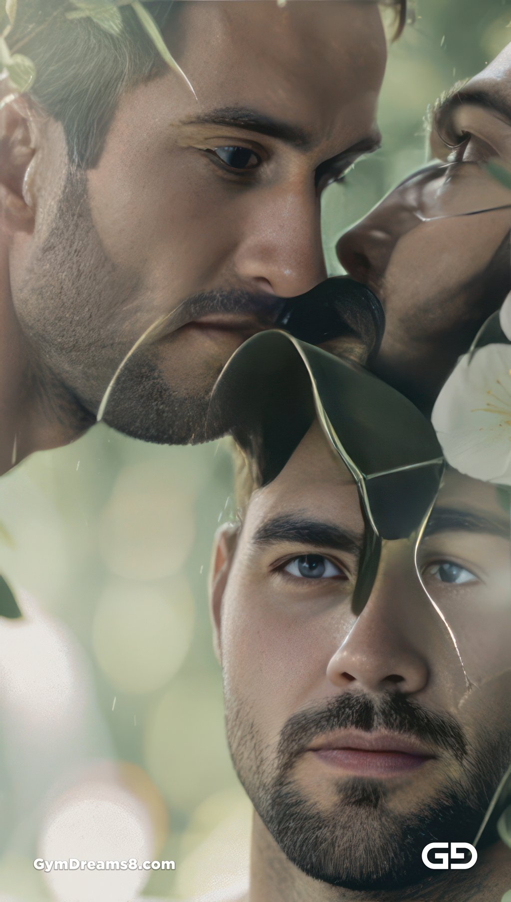 Kiss, like flower, like water.