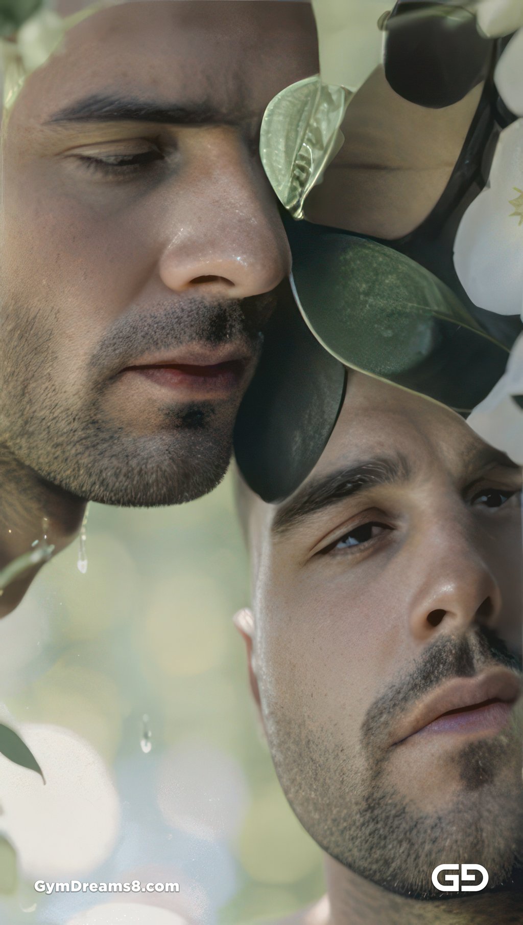 Kiss, like flower, like water.