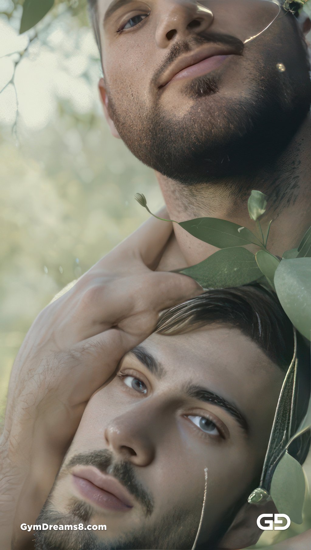 Kiss, like flower, like water.