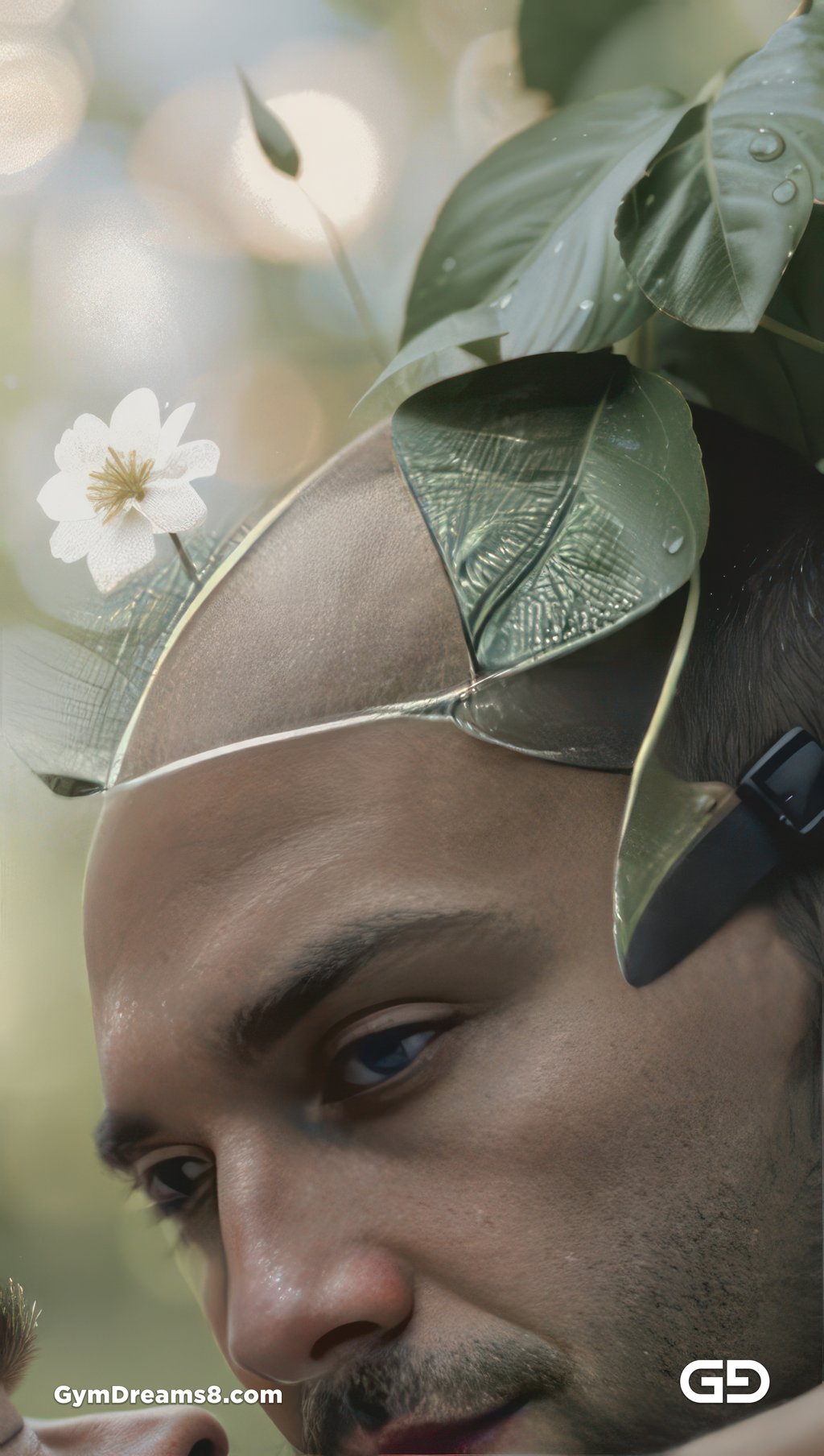 Kiss, like flower, like water.