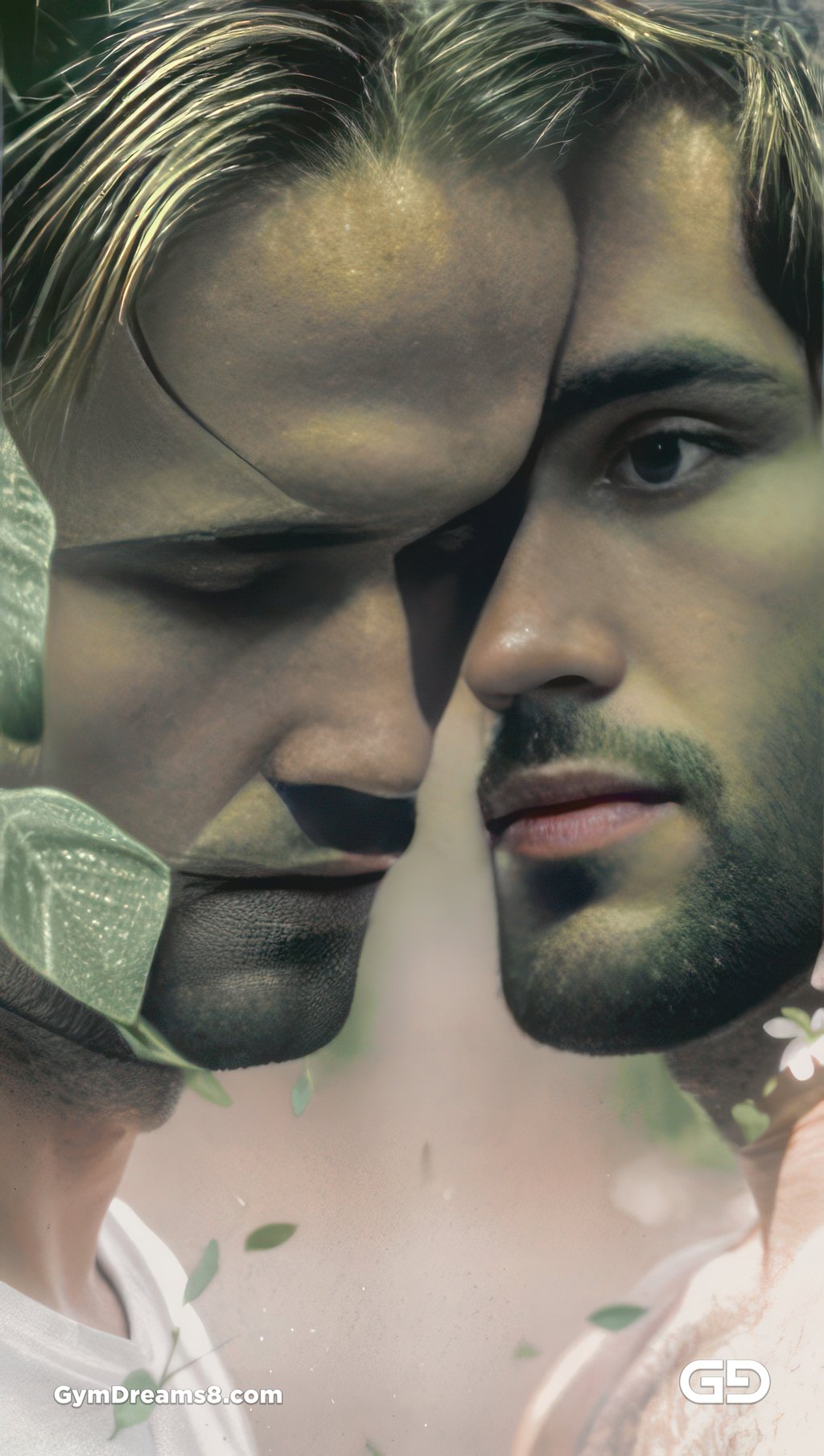 Kiss, like flower, like water.