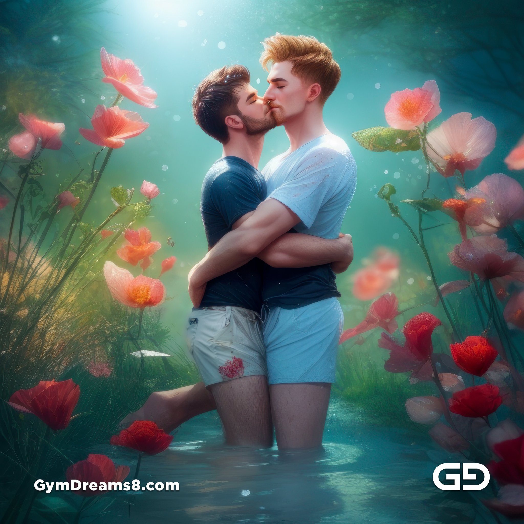 First Kiss - Flowers - GymDreams8