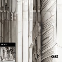 Architecture and Male Figures. Rendered with Stable Diffusion and SDXL.