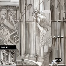 Architecture and Male Figures. Rendered with Stable Diffusion and SDXL.