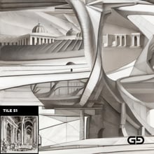 Architecture and Male Figures. Rendered with Stable Diffusion and SDXL.