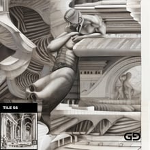 Architecture and Male Figures. Rendered with Stable Diffusion and SDXL.