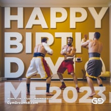 Happy Birthday to Me 2023. Stable Diffusion with QR Code control net.