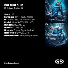 Dolphin Blues - Bubbles Series 8