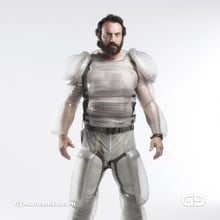 Bubble Armor. Transparent plastic outer shell, with Midjourney v5