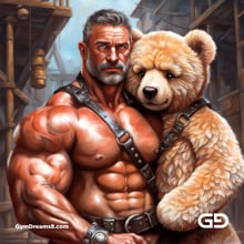 Construction Dad + Teddy Bear